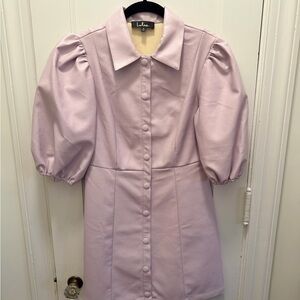 Lulu's Pleather Mini Dress